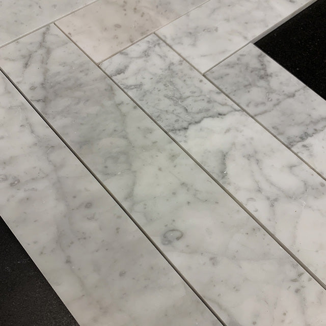Carrara C marmor, slipad