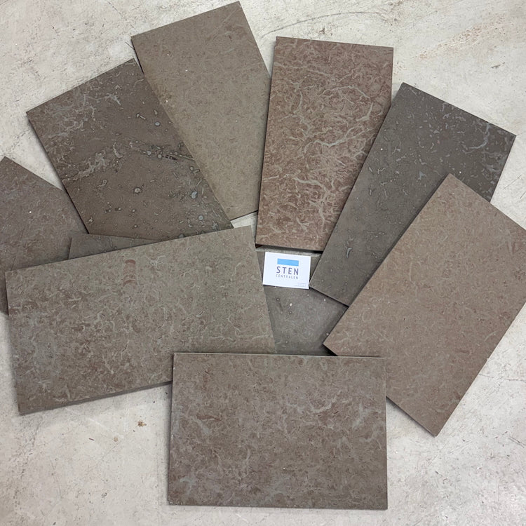 Öland Gråbrun kalksten, Ölandssten slipad